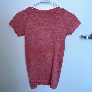 Pink swiftly tech short sleeve shirt